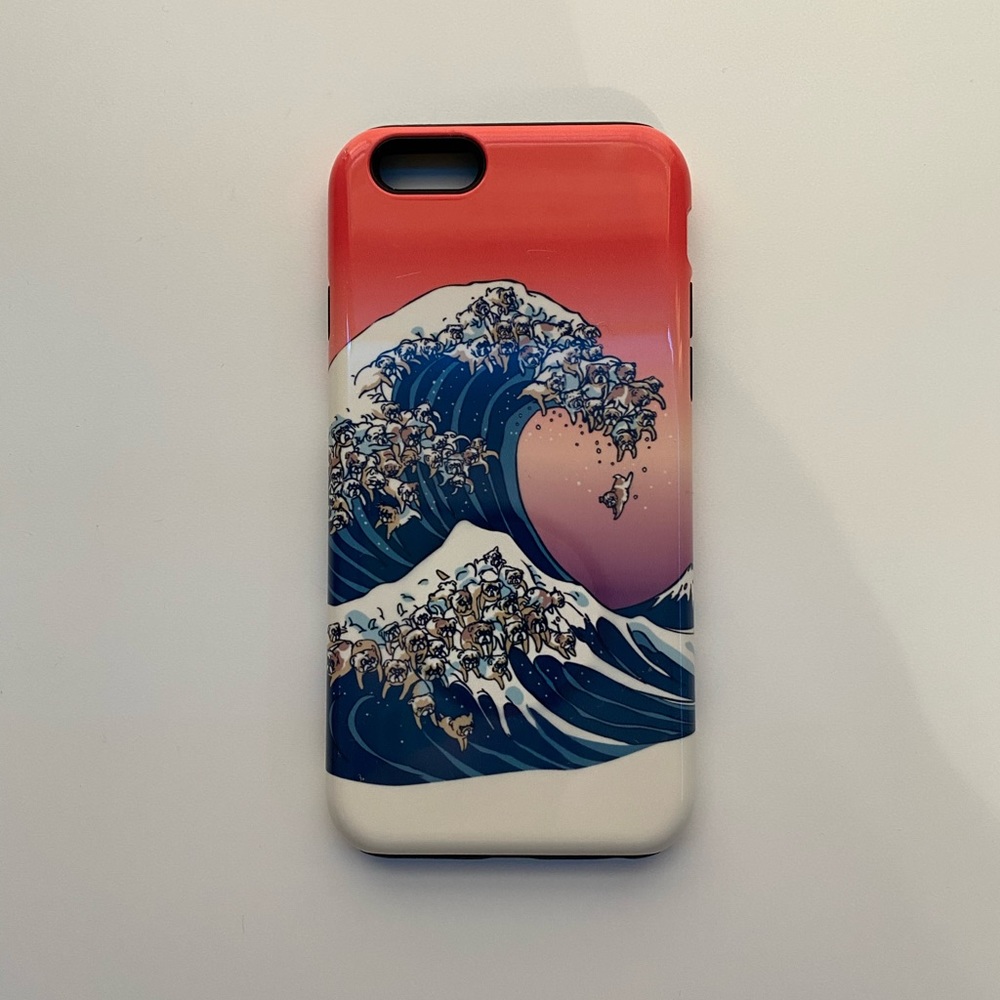 RedBubble Bulldog Wave iPhone 6/7/8 case